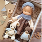 Soft Cotton Doll with Wool Stuffing and Neutral Features for Toddlers
