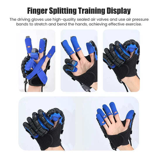 Hand and Finger Rehabilitation Robot Gloves for Stroke and Hemiplegia Therapy