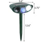Deer Repellent with Solar Motion Sensor and Ultrasonic Pulses, 4-Pack