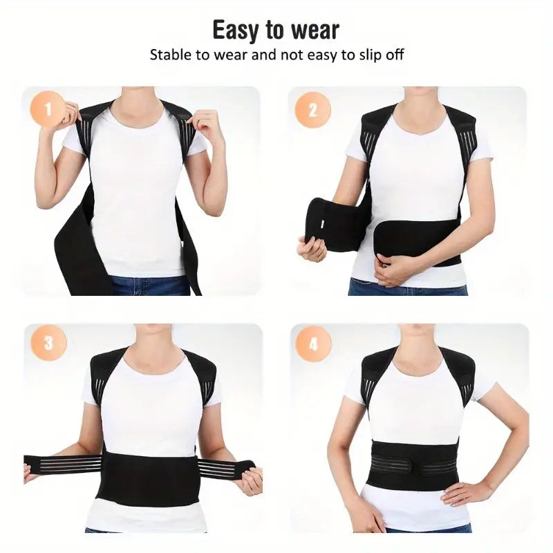 Adjustable Lower Back Support Brace with 108 Magnets and Infrared Heat Therapy