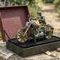 Motorrad-Windrad mit Skelett-Fahrer für Garten -    Zorenza
