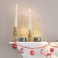 Red And Pink Mercury Glass Ornament Garland - Interior Delights