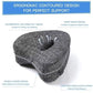 Memory Foam Knee Pillow with Elastic Strap and Hollow Center Design
