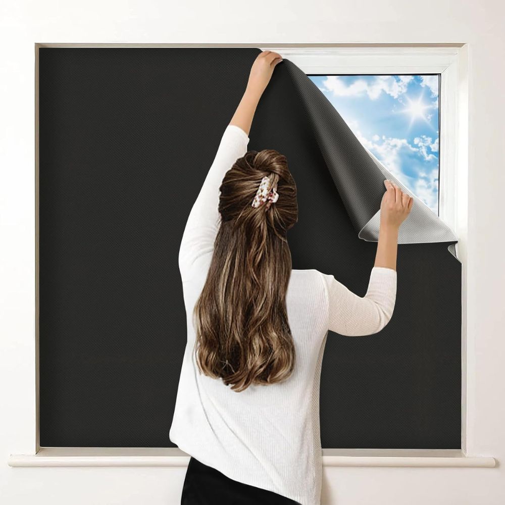 Static Cling Blackout Window Film with Heat Reduction and Privacy Protection