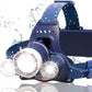 USB Rechargeable LED Headlamp, 1080 Lumen, Red Light, Zoomable IPX54 Headlight for Camping, Hiking and Hard Hats