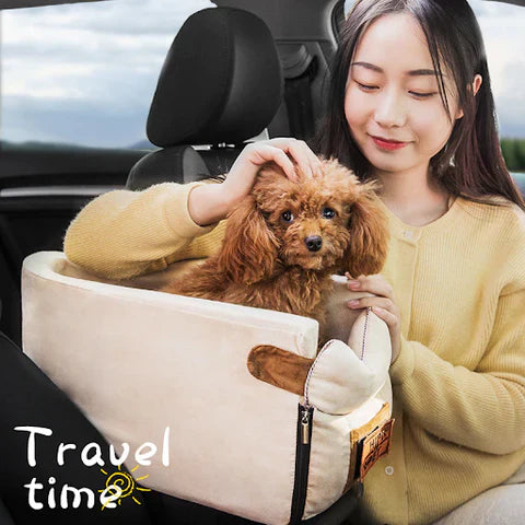 Pet Armrest Safety Seat, Car Seat Travel Bag for Small Dogs and Cats