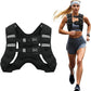 Adjustable Weighted Training Vest with Reflective Stripes