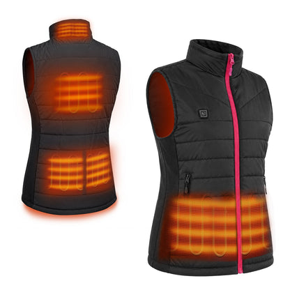 Heated Vest for Women with Six Zone Heat and Three Temperature Settings