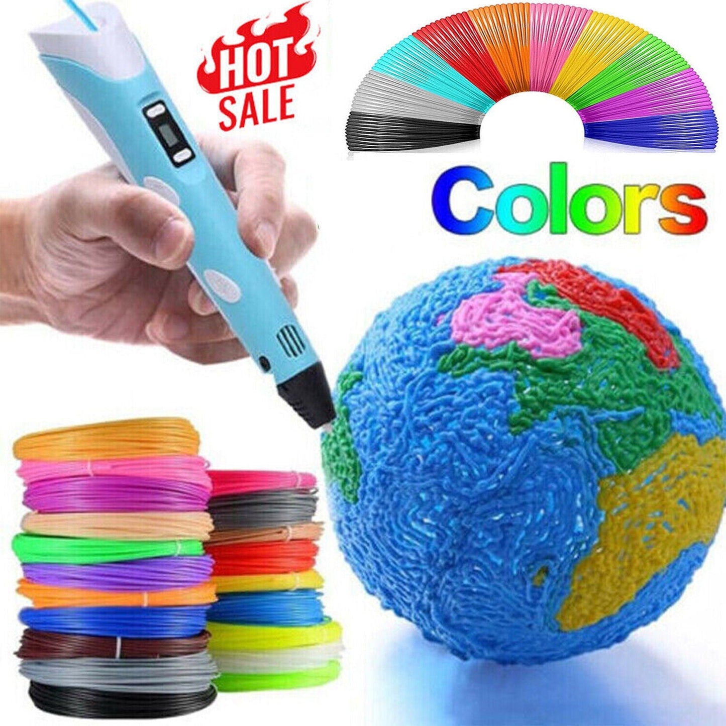 3D Printing Pen with Variable Speed Control and Cooling Safety System