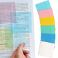 Clear Sticky Notes for Study and Work, 3x2 Inches, 400 Sheets, 7 Colors