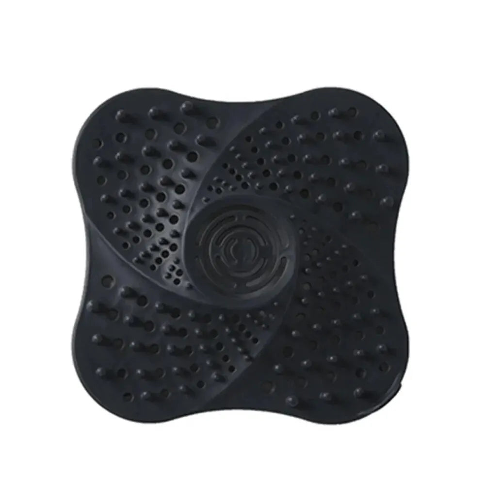 Spiral Drain Hair Catcher with Suction Cups and Lift Handle