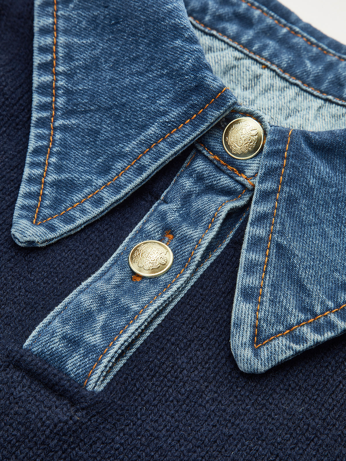 Knit Cardigan with Metal Button Closure and Medium Stretch Fabric, Shift Fit