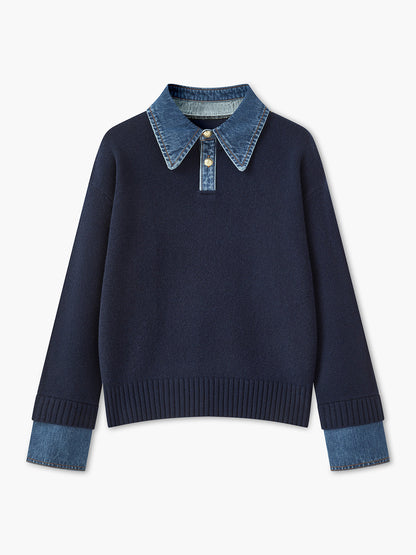 Knit Cardigan with Metal Button Closure and Medium Stretch Fabric, Shift Fit