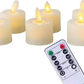LED Votive Candles with Remote and Flickering Warm Glow, 6-Pack Waterproof