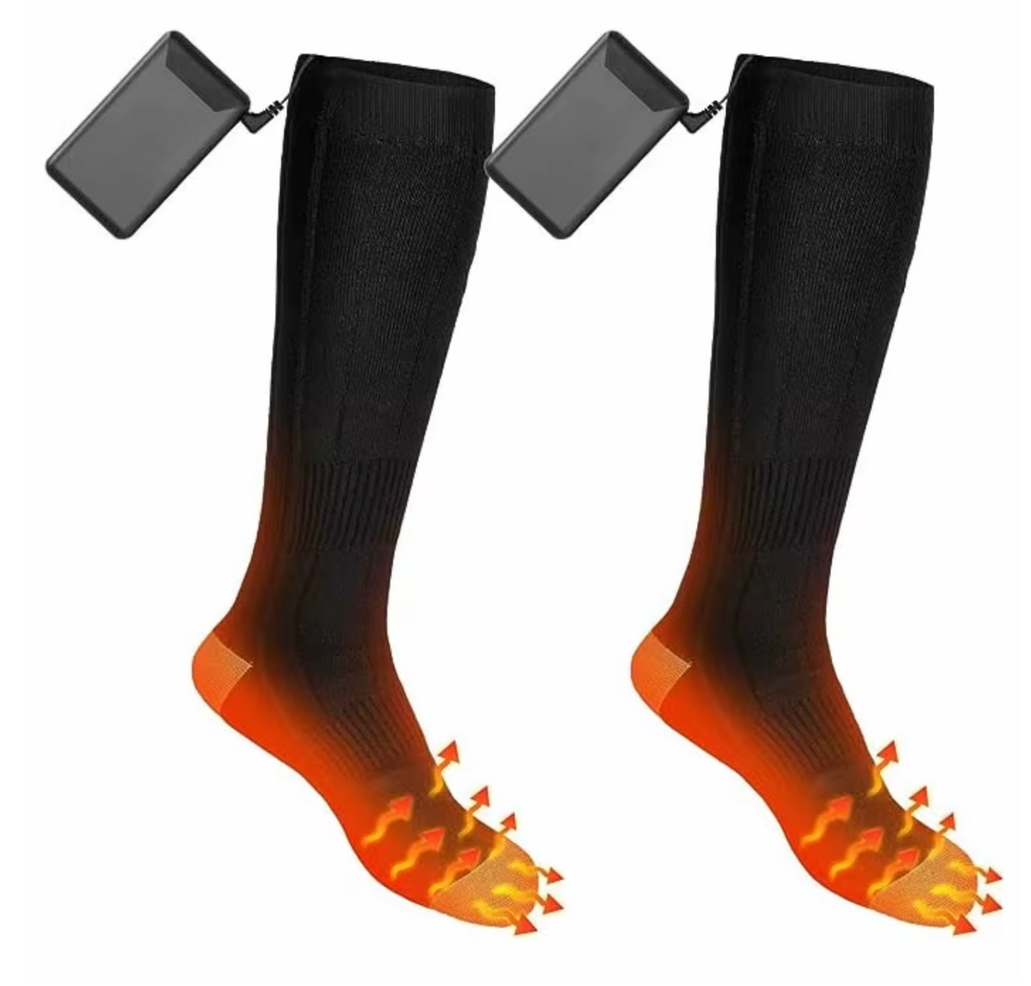 Heated Mid Calf Socks with Carbon Fiber Sole and Three Temperature Settings