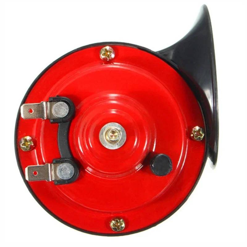 Dual-Tone Vehicle Horn with Universal Bracket and Wiring Harness, Weather Resistant 12V