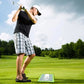 Golf Swing Training Mat with Instant Divot Feedback and Sequined Impact Surface, Portable