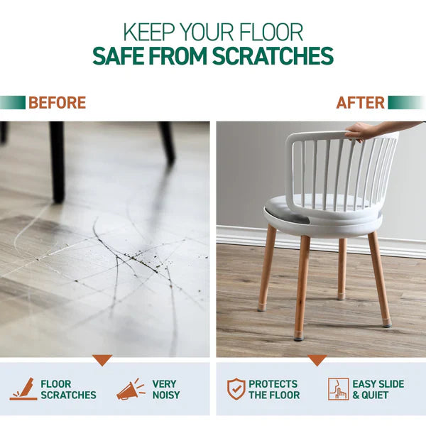 Chair Leg Floor Protectors, 8 Pack