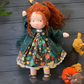 Soft Cotton Doll with Wool Stuffing and Neutral Features for Toddlers