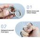 Metal Finger Ring with Four Finger Grip and Spring-Back Action, Silent  Operation