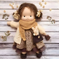 Soft Cotton Doll with Wool Stuffing and Neutral Features for Toddlers