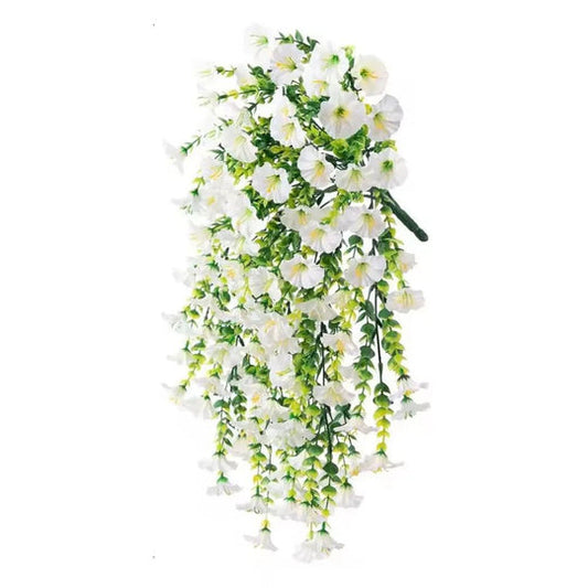 UV Resistant Artificial Morning Glory Hanging Decor