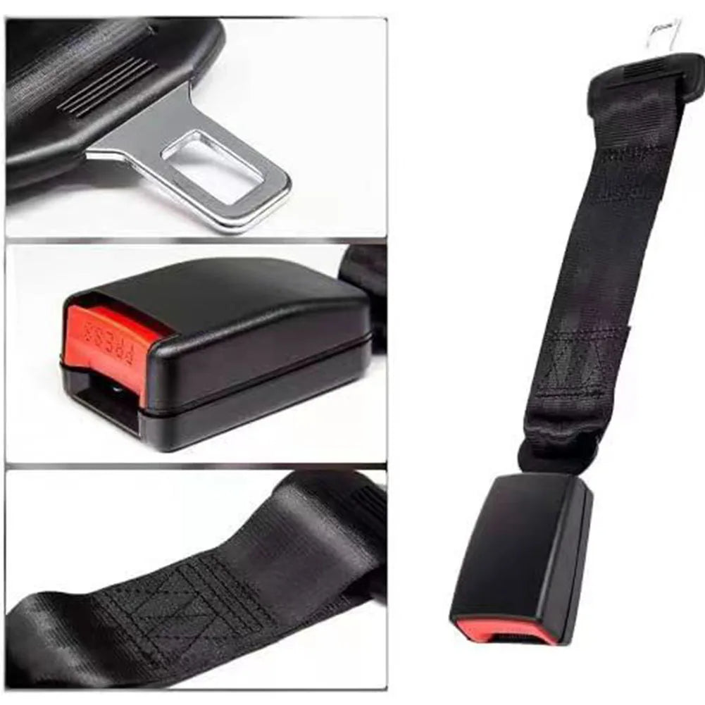 Seat Belt Extender with 14-Inch Extension and Metal ABS Construction