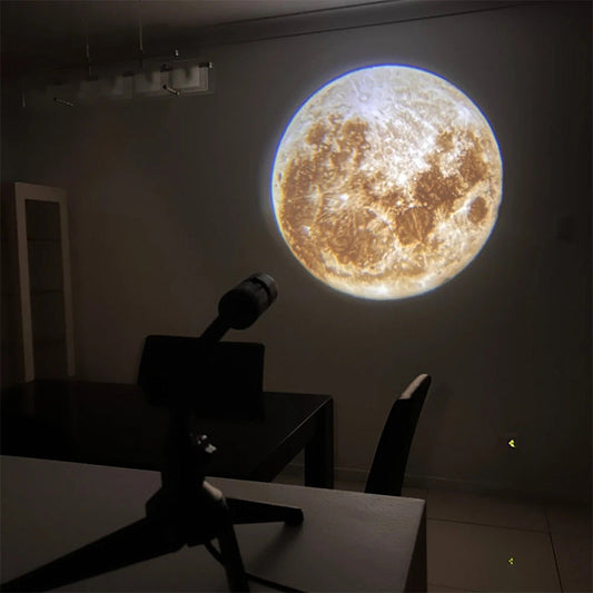 Celestial Projection Lamp with Dual Moon and Earth  Films