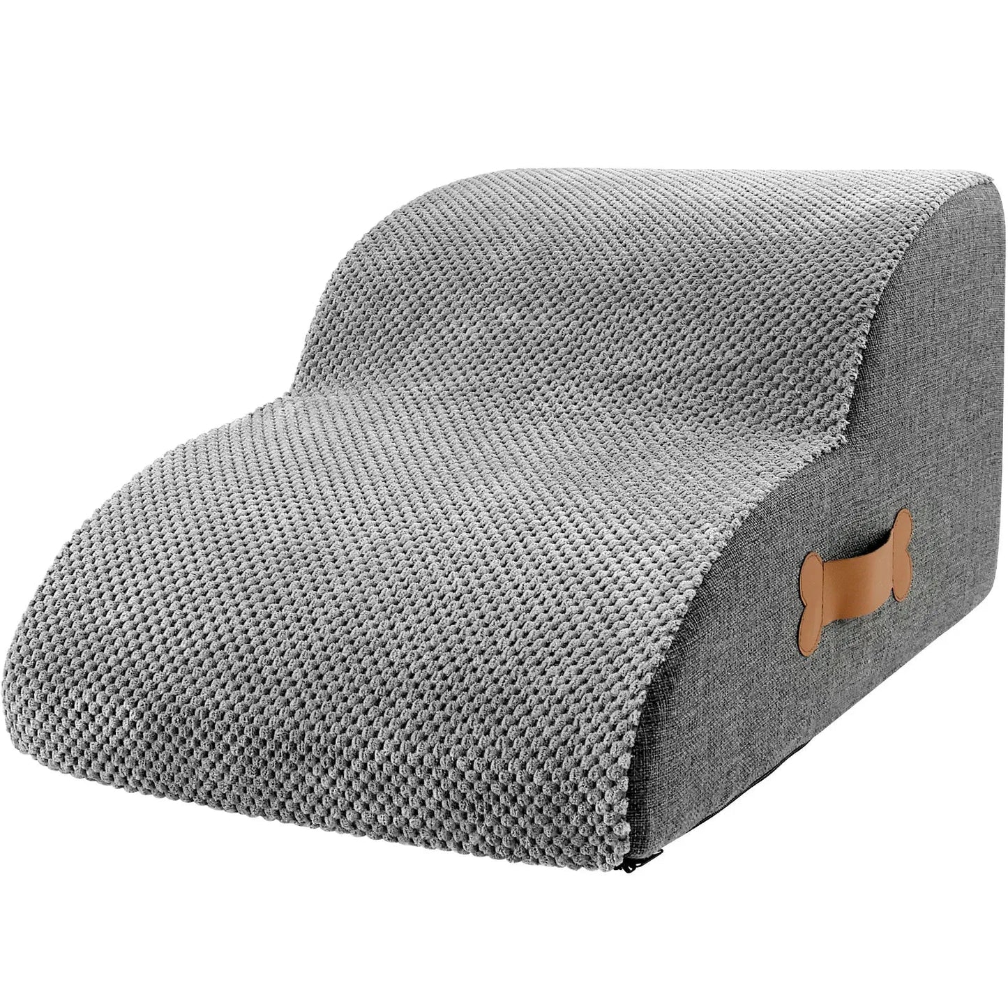 Pet Stairs with High Density Foam and Removable Washable Cover, Gentle  Incline