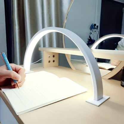 Arc LED Desk Lamp with Adjustable Brightness and Color Temperature Control