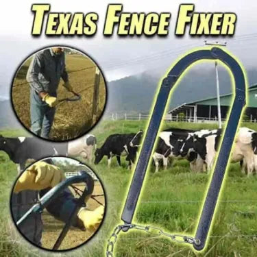 Fence Wire Strainer Tool with Dual Grips and Lever Mechanism, 48cm