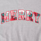 Holiday Sweatshirt with Plaid Merry Appliqué and Spandex Stretch, Long Sleeves