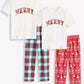 Festive Pajama Pants for Kids with Elastic Waist and Full Length Coverage