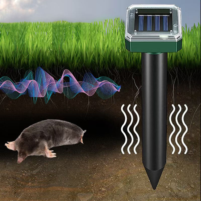 Ultrasonic Rodent Repellent with Solar Panel and Variable Frequency  Waves