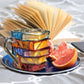 3D Book Spine Glass Coffee Mug Literary Gift Book Lovers - LICHTZOONE