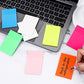 Clear Sticky Notes for Study and Work, 3x2 Inches, 400 Sheets, 7 Colors