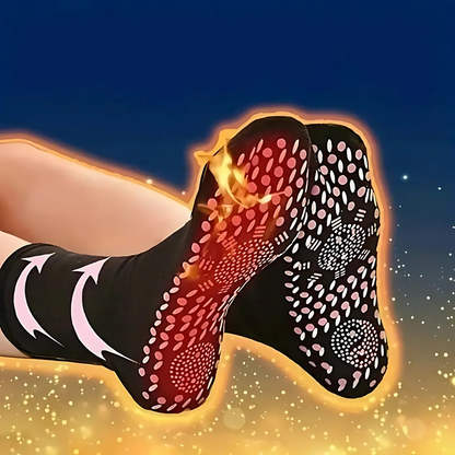 Heated Socks with Rechargeable Batteries and Adjustable Heat Levels, Breathable Knit