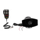 12V 80W 135dB 7-Tone Car Warning Siren Horn Mic PA Speaker System Auto Security Alarm Warning Amplifier Hooter Compact Design for Car Use allveramart