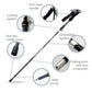Folding Trekking Stick with Alloy Steel Shaft and Textured Grip Handle