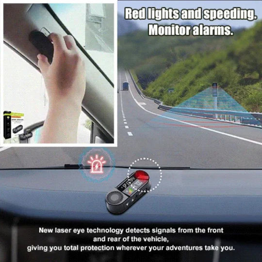 Radar Detector with Real-Time Laser Warning and Collision Alert