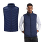 Heated Vest with Carbon Fiber Elements and 12-Hour Runtime, Three Zones