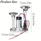 2026 Upgraded 12V 130DB Air Horn Dual Horn, Horn Kit with Air Compressor,Dual Electric Air Horns Kit with Compressor for Vehicles Trucks Pickup Trains Lorrys SUVs Cars Boats (12V SilverBlack) Alarm for Home Security, allveramart