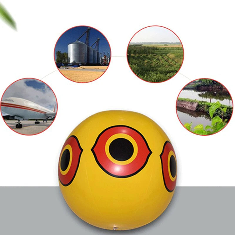 Bird Repellent Scare Balloon with Predator Eye Pattern and Reflective Stickers