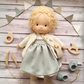 Soft Cotton Doll with Wool Stuffing and Neutral Features for Toddlers