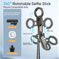 NEW - MAGIC JOHN 4-in-1 Multifunctional Magnetic Selfie Stick – 360° Rotation, Compact & Stylish, With wireless Bluetooth control, Magnetic Phone Holder for Selfies/Video Recording/Vlogging, Compatible with Most Phone Modes summerwins allveramart