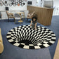 3D Vortex Illusion Rug With Anti-Slip Soft Polyester Surface