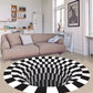 3D Vortex Illusion Rug With Anti-Slip Soft Polyester Surface