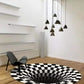 3D Vortex Illusion Rug With Anti-Slip Soft Polyester Surface