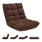 Floor Chair with 14 Locking Positions and Foam Padding, Steel Frame Support