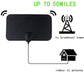 Indoor TV Antenna with 49.7 Mile Range and VHF/UHF Reception, 10ft Cable All Vera Mart